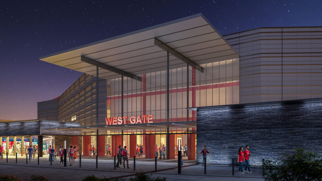 A bleachers view of the Toyota Stadium during a FC Dallas game.