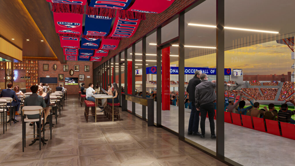 A bleachers view of the Toyota Stadium during a FC Dallas game.