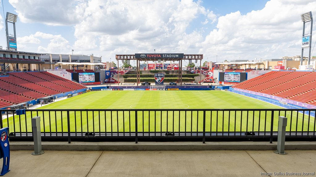 A photo of the the Toyota Stadium stadium and field.
