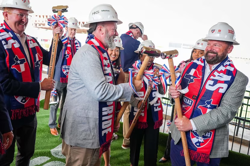A bleachers view of the Toyota Stadium during a FC Dallas game.